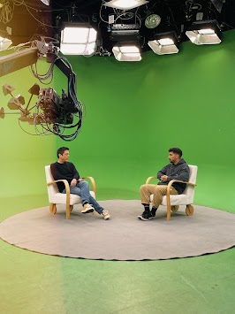 Realizador Rodrigo Ferreira a ser entrevistado na Cinemax