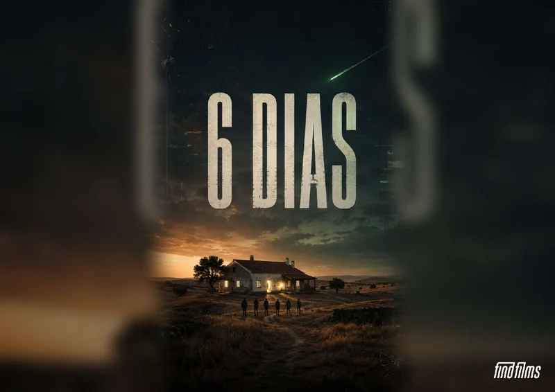 Imagem de apresentação de 6 Dias: uma casa isolada sob um meteorito.